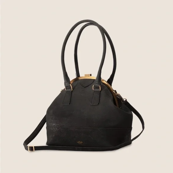 Laflore Paris La Grande Ronde Navy Satchel Backpack Purse - Picture 10 of 12